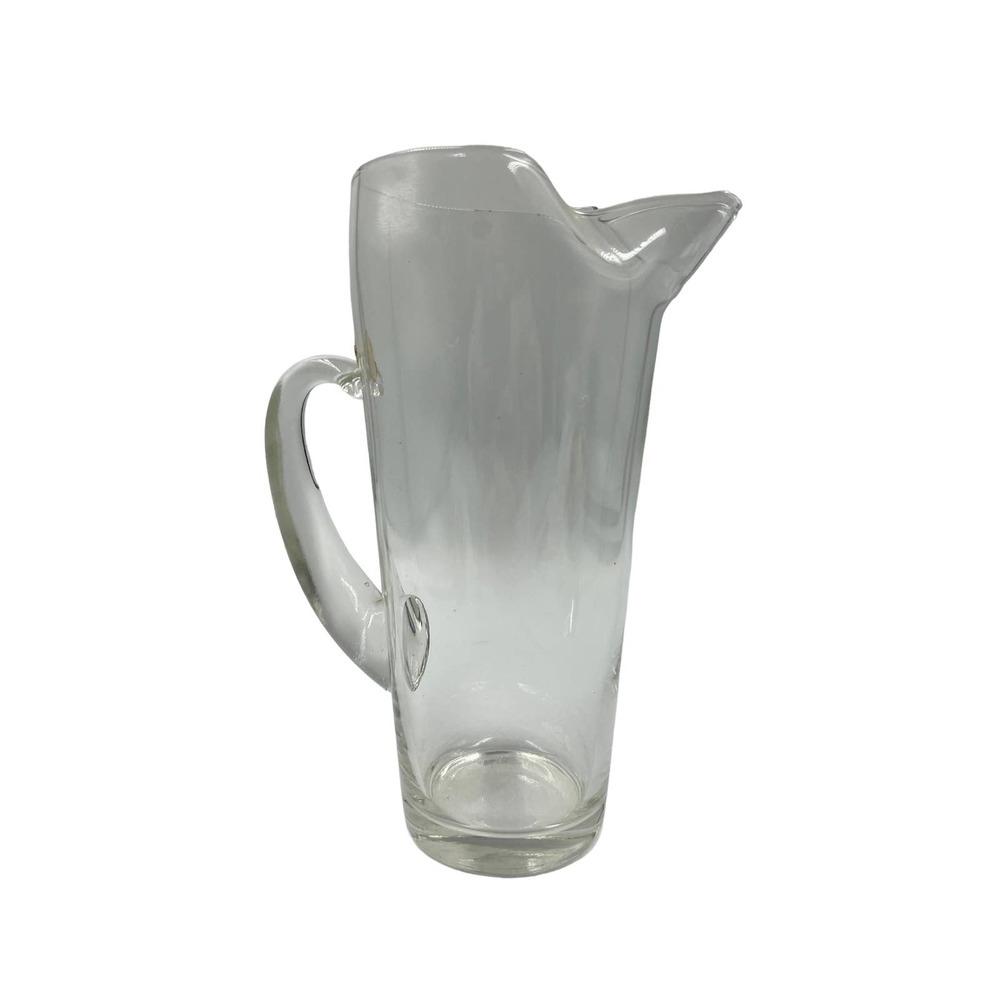 Vintage Morgantown Glass NORMANDIE Smoke Gray 10" Cocktail Pitcher